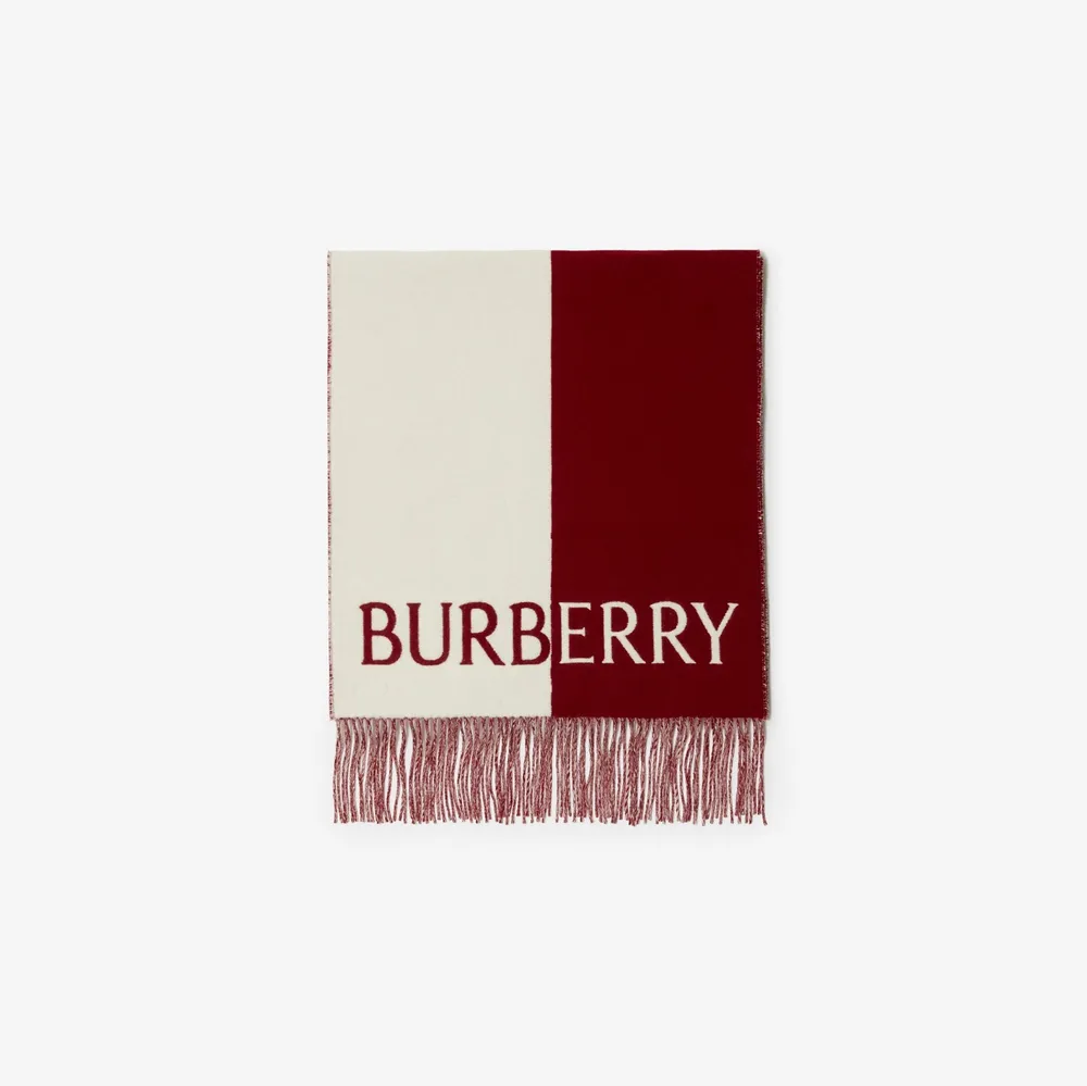 EKD Cashmere Reversible Scarf in Stone | Burberry® Official