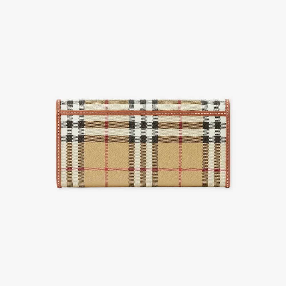 Check Continental Wallet in Archive beige - Women | Burberry® Official
