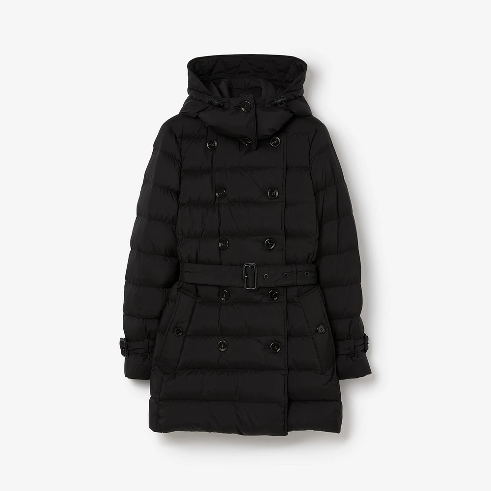 Short Nylon Puffer Coat in Black - Women | Burberry® Official