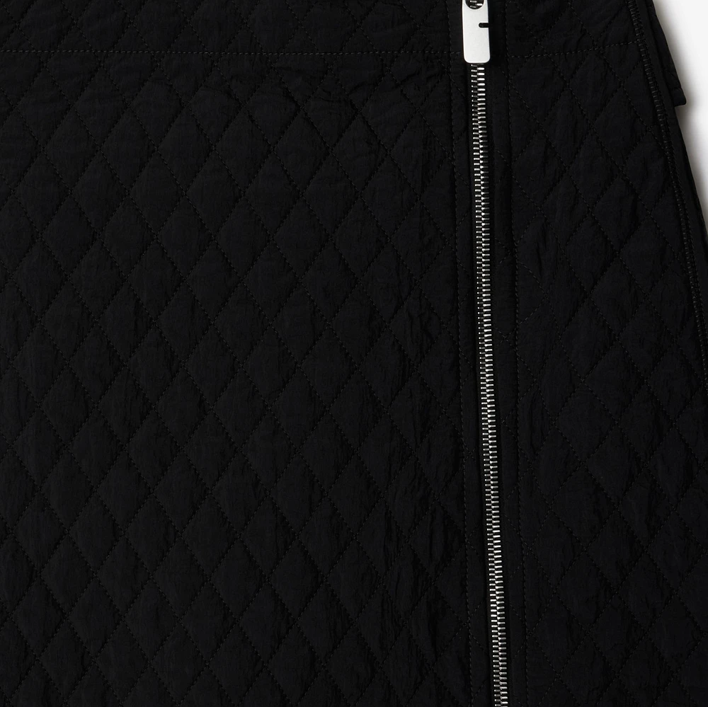 Quilted Nylon Mini Skirt in Black - Women | Burberry® Official