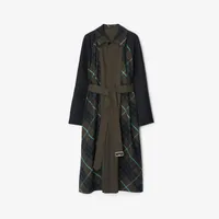 Long Reversible Bradford Car Coat in Otter - Men, Cotton | Burberry® Official