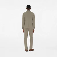 Wool Tailored Jacket in Olive drab green - Men | Burberry® Official