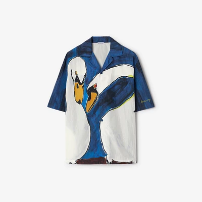 Swan Nylon Shirt in Knight - Men | Burberry® Official