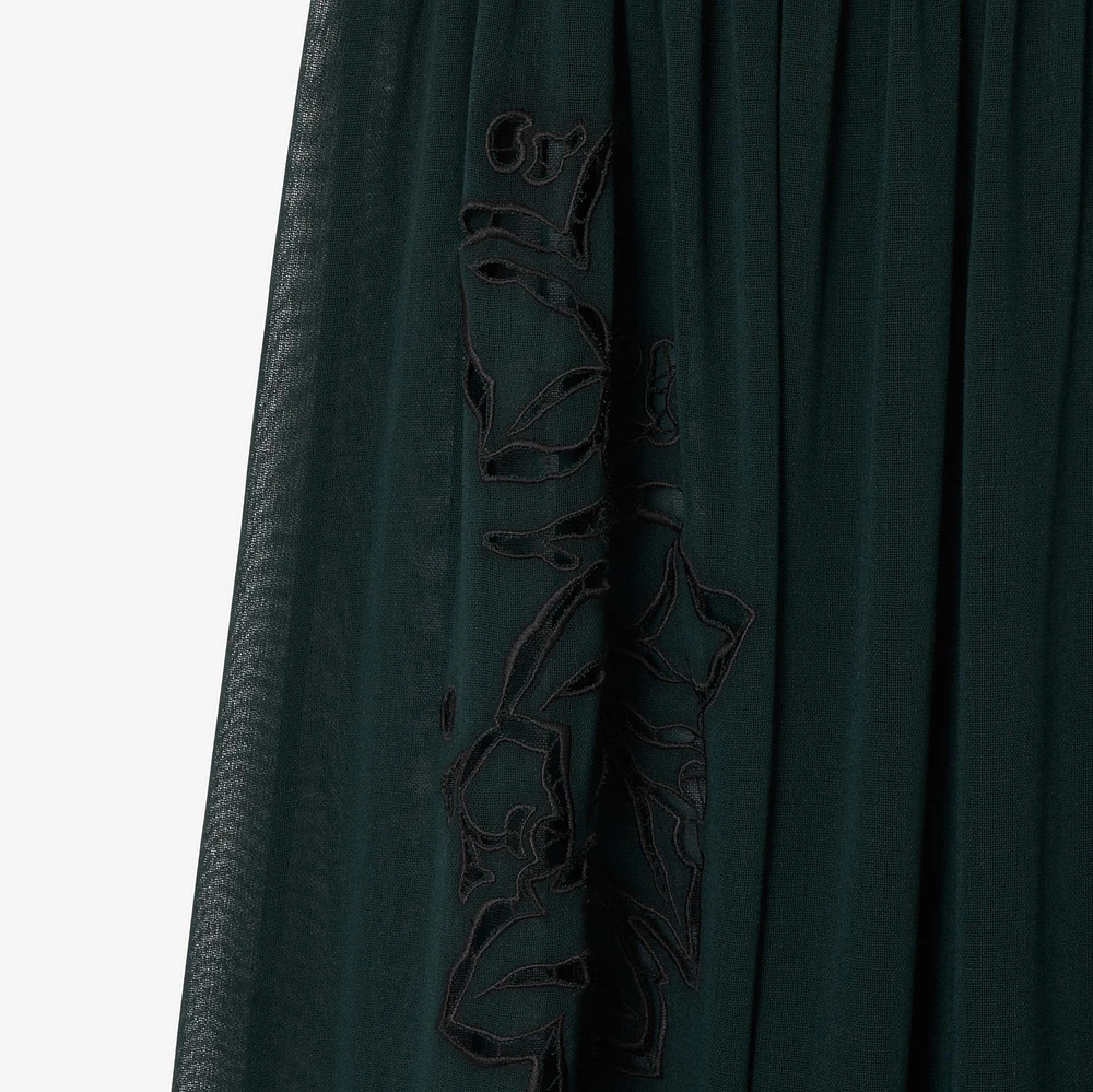Ivy Cotton Dress in Jungle - Women | Burberry® Official