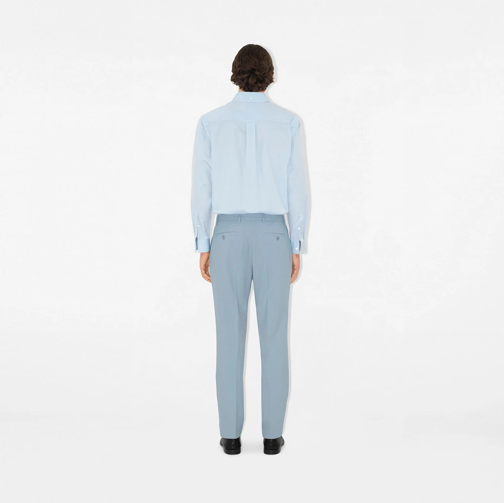 Wool Tailored Trousers in Gale - Men | Burberry® Official