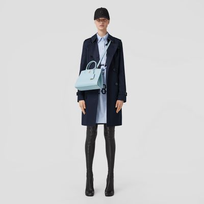 The Mid-length Chelsea Heritage Trench Coat Coal Blue - Women | Burberry® Official