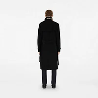 Long Kensington Heritage Trench Coat in Black - Men, Cotton Gabardine | Burberry® Official