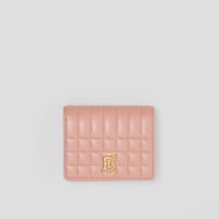 Quilted Leather Small Lola Folding Wallet in Dusky Pink - Women | Burberry® Official