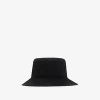 Reversible Gabardine Bucket Hat in Black/sand - Men | Burberry® Official