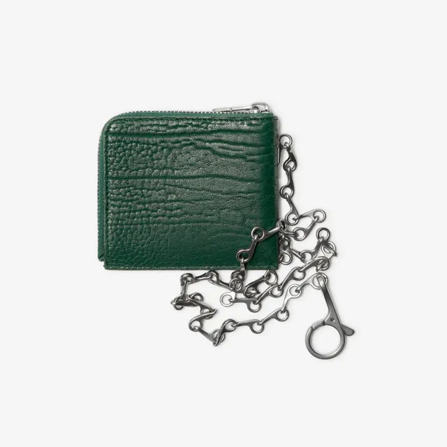Leather B Chain Wallet in Bordeaux - Men | Burberry® Official