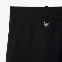 Wool Mohair Tailored Trousers in Black - Men | Burberry® Official
