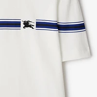 Stripe Cotton T-shirt in Salt - Men | Burberry® Official