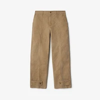 Cotton Trousers in Walrus - Men | Burberry® Official