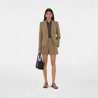 Wool Tailored Shorts in Puddle - Women | Burberry® Official