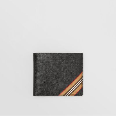 Burberry Icon Stripe Print Leather Bifold Wallet in Black - Men | Burberry®  Official | Mall of America®