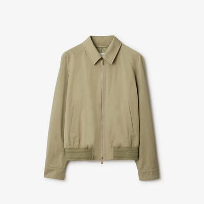 Cotton Harrington Jacket in Skylark - Men | Burberry® Official