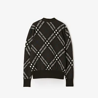 Check Wool Blend Cardigan in Snug - Women, Nylon | Burberry® Official