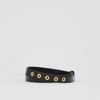 Logo Graphic Leather Belt Black - Women | Burberry® Official