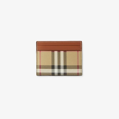 Check Card Case in Archive beige - Women | Burberry® Official