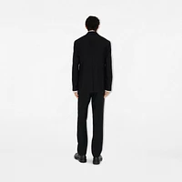 Wool Tailored Trousers in Black - Men | Burberry® Official