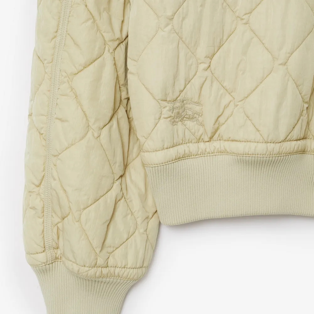Quilted Nylon Bomber Jacket in Soap - Men | Burberry® Official