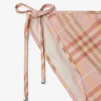 Check Bikini Briefs in Teacup - Women, Nylon | Burberry® Official