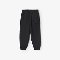 EKD Cotton Jogging Pants in Black | Burberry® Official