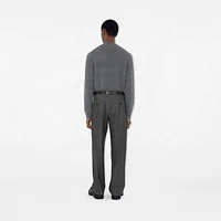 Cashmere Blend Sweater in Grey - Men | Burberry® Official