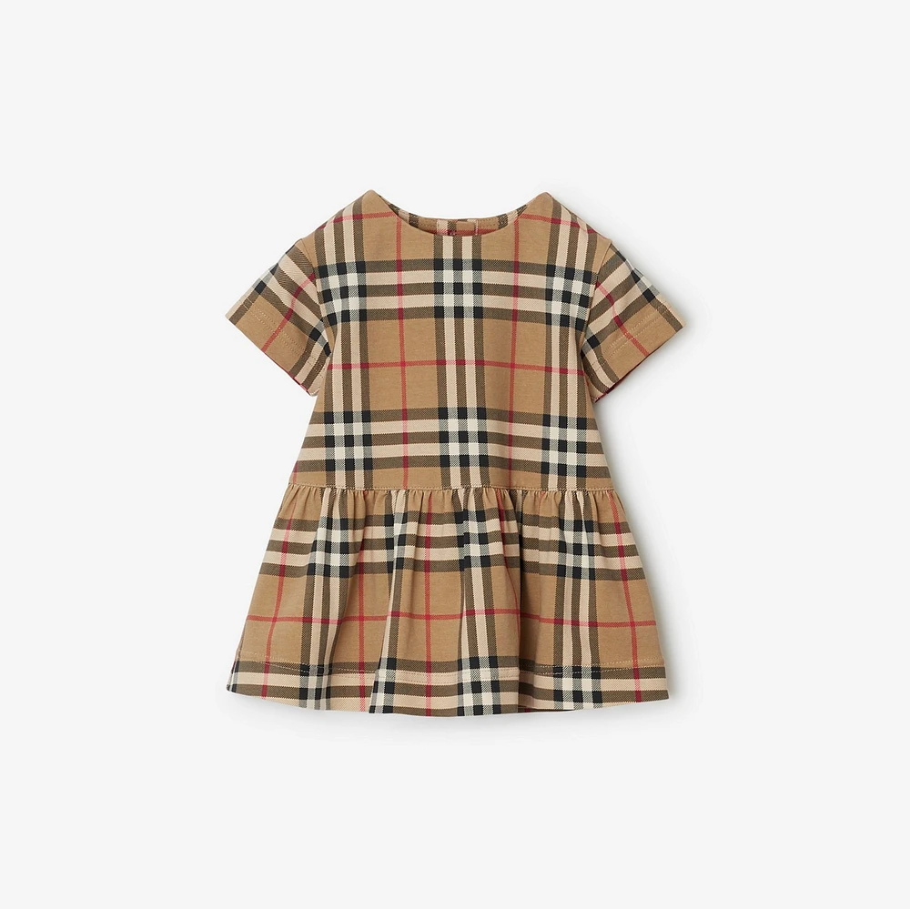 Check Dress with Bloomers in Archive beige - Children | Burberry® Official
