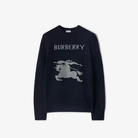 EKD Wool Cashmere Sweater in Navy - Men | Burberry® Official