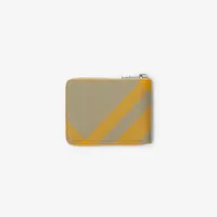 Check Zip Wallet in Hunter - Men, Canvas | Burberry® Official