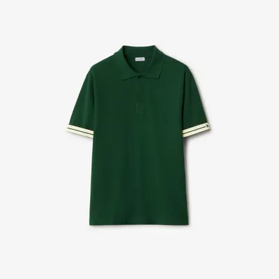 Cotton Polo Shirt in Ivy - Men | Burberry® Official