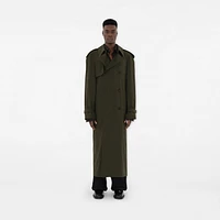 Long Stretch Wool Trench Coat in Brown melange - Men | Burberry® Official