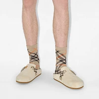 Suede Urchin Clogs in Bake - Men | Burberry® Official