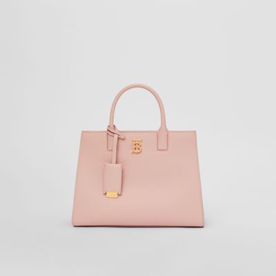 Grainy Leather Mini Frances Bag in Dusky Pink - Women | Burberry® Official