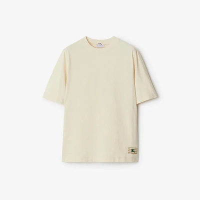 Cotton T-shirt in Soap - Women | Burberry® Official