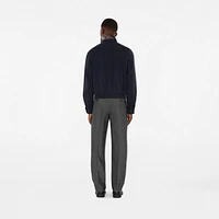 Gabardine Harrington Jacket in Navy - Men | Burberry® Official