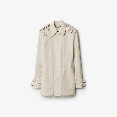 Bonded Cotton Trench Jacket in Sail - Men | Burberry® Official