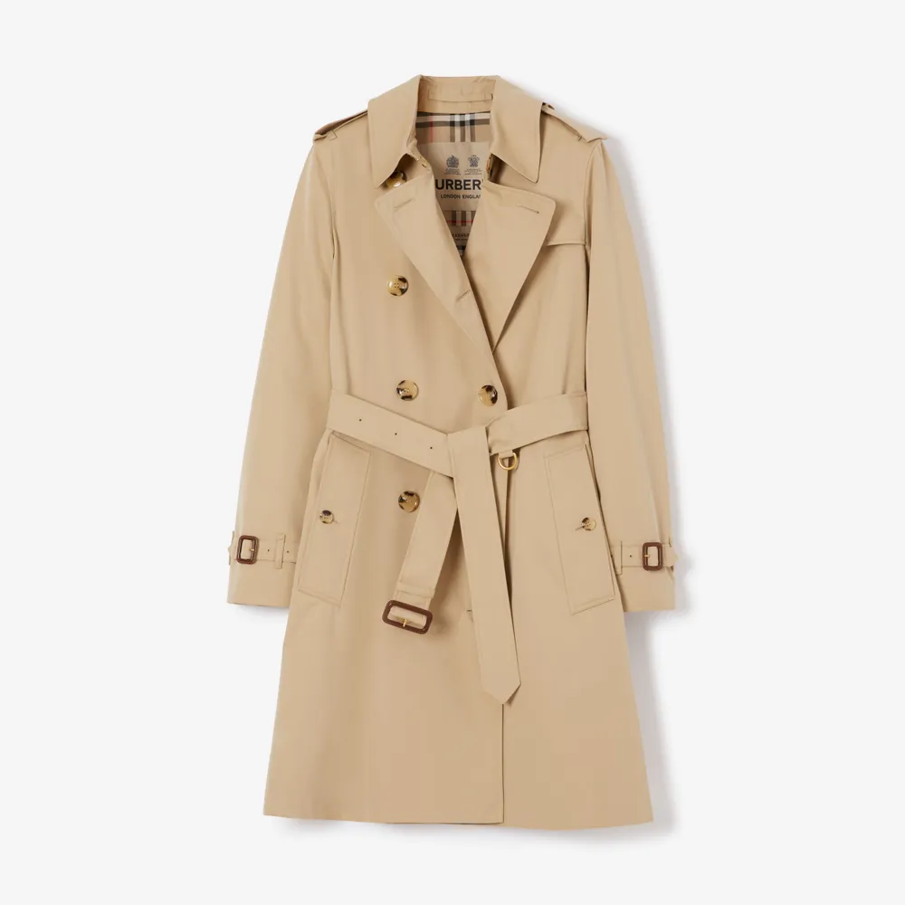 Mid-length Kensington Heritage Trench Coat Honey | Burberry® Official
