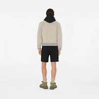EKD Badge Cotton Shorts in Black - Men | Burberry® Official