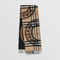 Montage Print Cashmere Scarf in Archive Beige | Burberry® Official