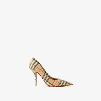 Check Point-toe Pumps in Archive beige - Women | Burberry® Official