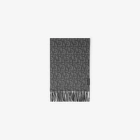 B Charm Cashmere Scarf in Iron grey | Burberry® Official
