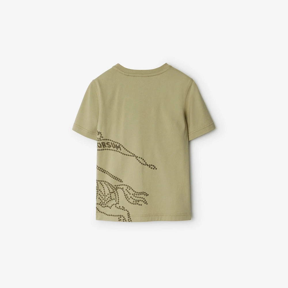 EKD Cotton T-shirt in Hunter | Burberry® Official