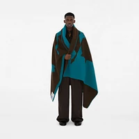 EKD Wool Blanket in Kingfisher/snug | Burberry® Official