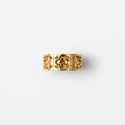 Rose Monogram Ring in Gold - Women | Burberry® Official