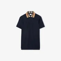 Cotton Polo Shirt in Smoked navy - Men | Burberry® Official