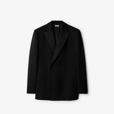 Wool Tailored Jacket in Black - Men | Burberry® Official