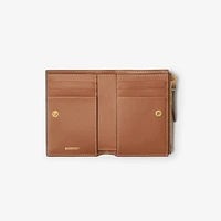 Small Check Bifold Wallet in Archive beige - Women | Burberry® Official