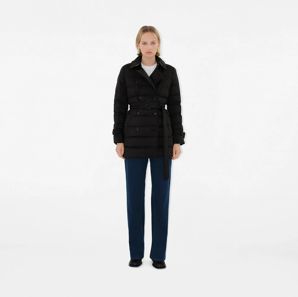 Short Nylon Puffer Coat in Black - Women | Burberry® Official